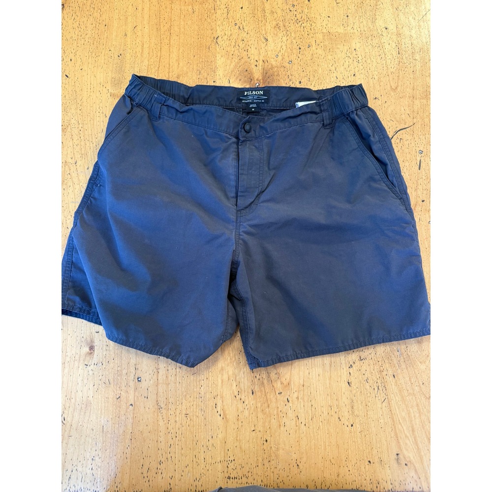 Filson Waxed River Shorts Size M Black Men Outdoor Fishing FCOP012502 20135086